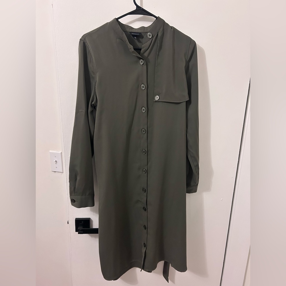 Who What Wear Olive Dress